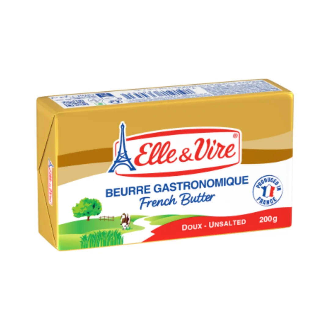 Elle & Vire Unsalted Butter 82% 200g