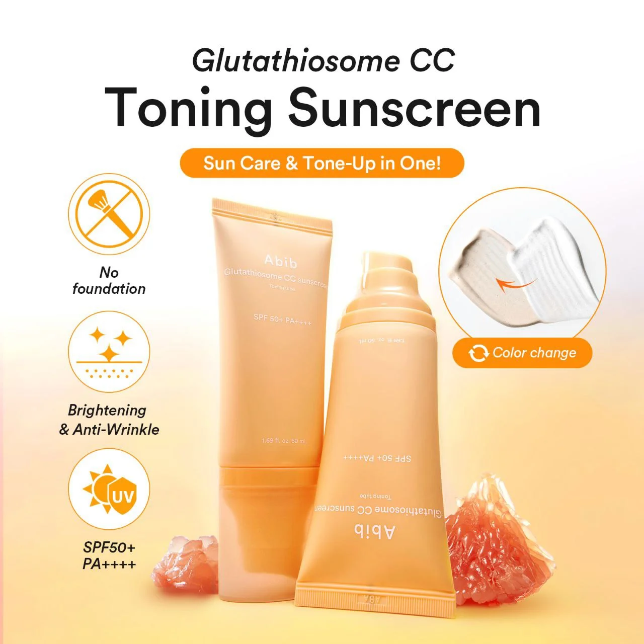 Abib glutagione cc toning sunscreen