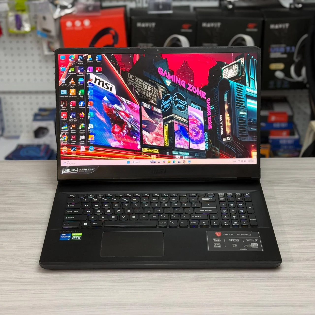 MSI GP76 Leopard 11UE. Intel Core i7-11800H|16GB DDR4|512GB SSD|17.3" 2k 240Hz|RTX3060-6GB