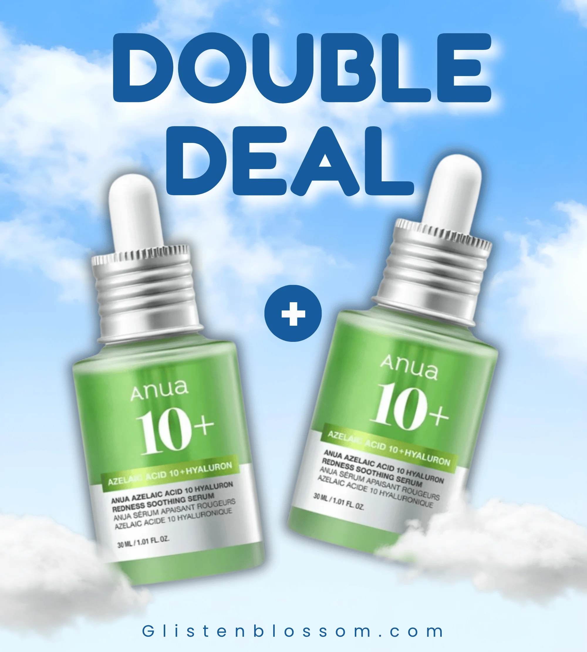 [x2 Double Deal] ANUA Azelaic Acid 10 Hyaluron Redness Soothing Serum