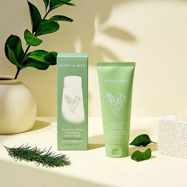 [Mary&May] Houttuynia Cordata + Tea Tree Cleansing Foam 150ml