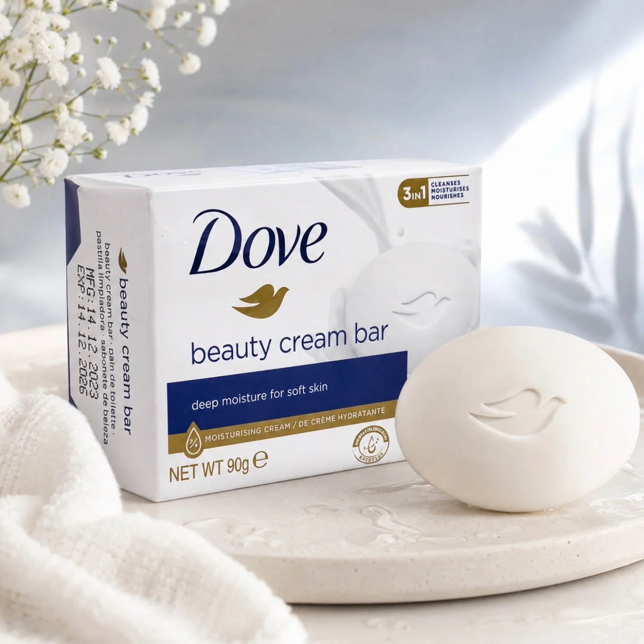Dove - Beauty Bar Soap Deep Moisture (90g)