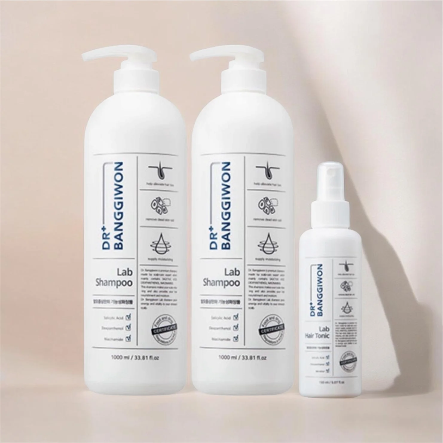 Dr. Banggiwon - [Advanced Scalp Care Set] 2x Lab Shampoo (1000ml) + 1x Lab Hair Tonic (150ml)