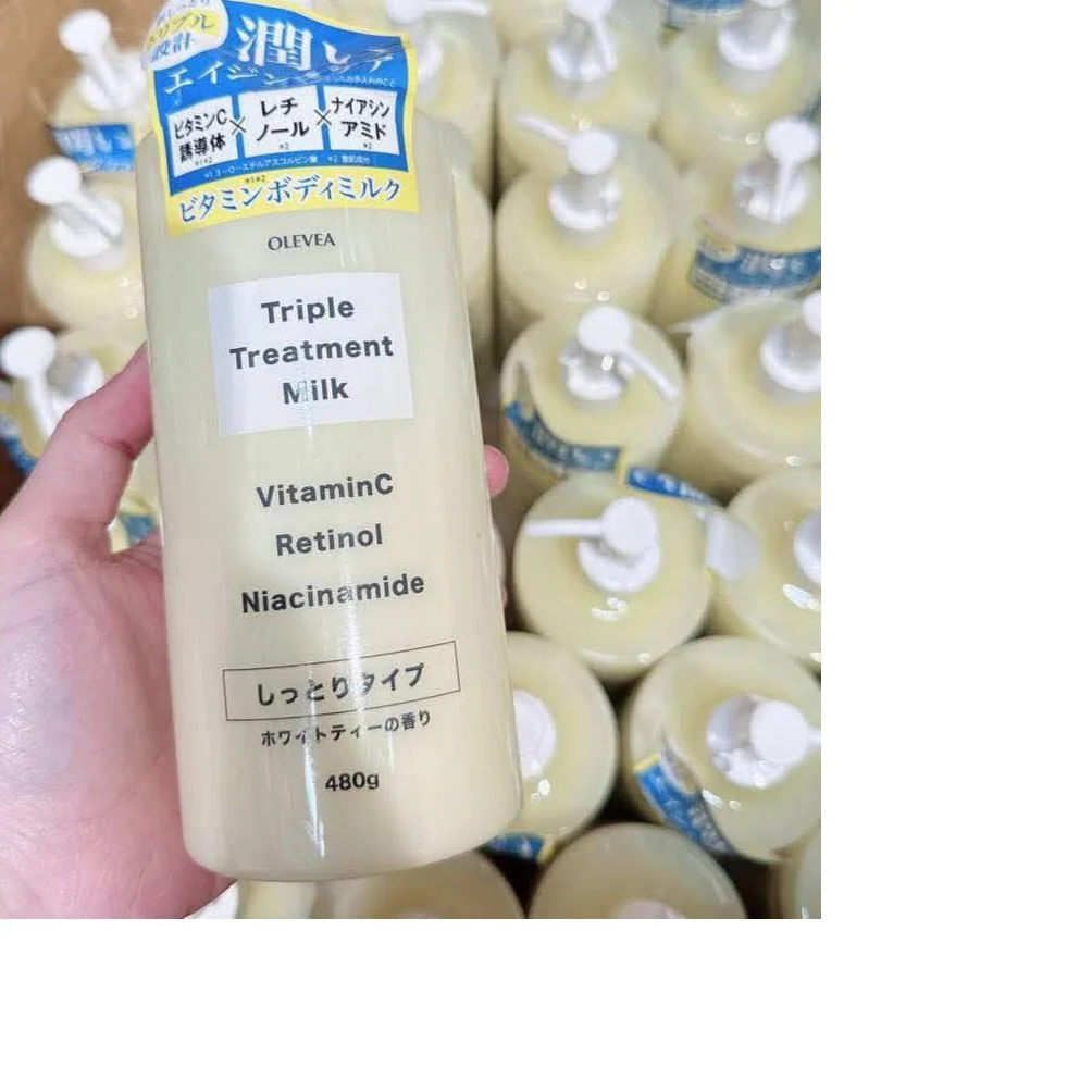 Triple treatment milk retinol vitamin c