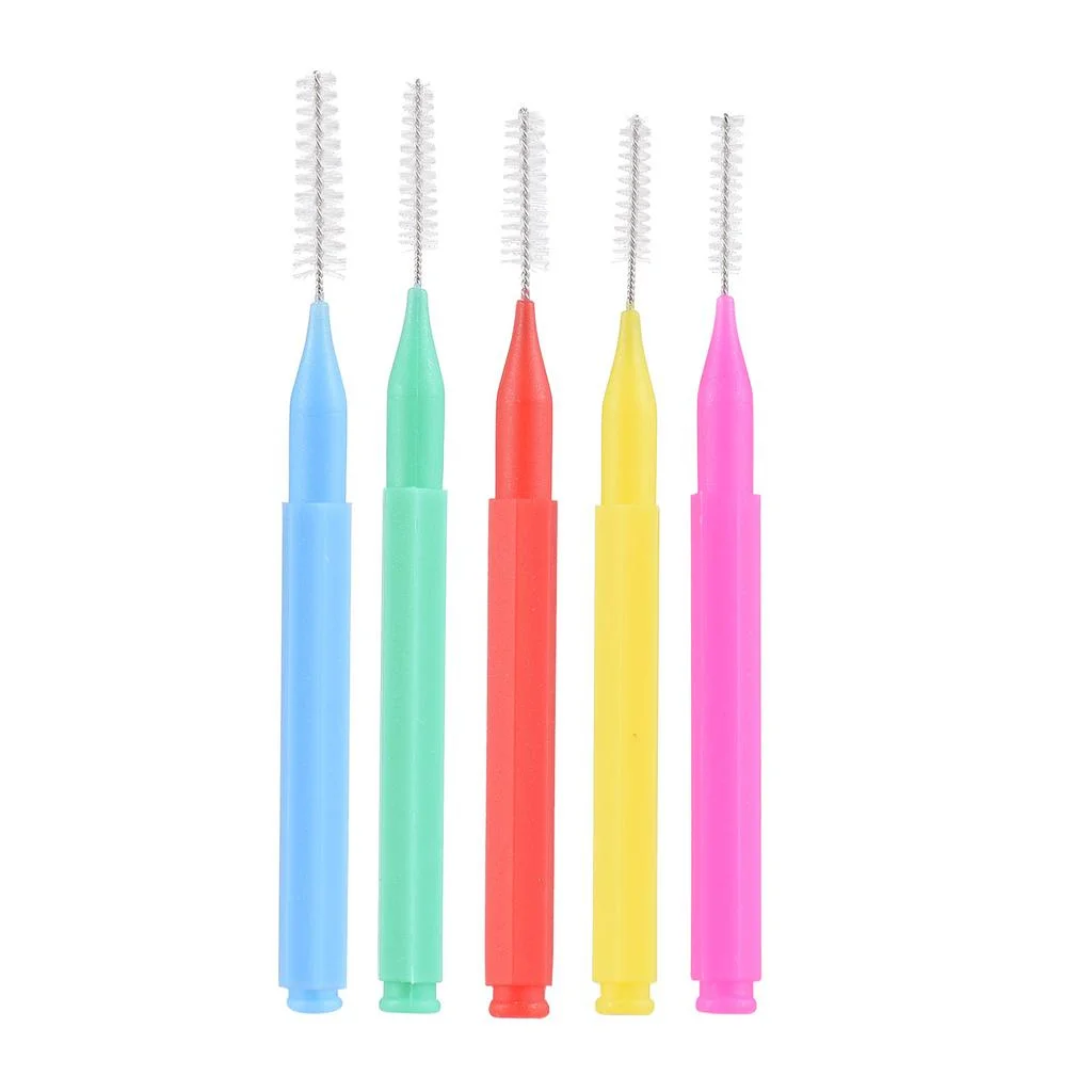 30pcs Interdental Brushes 0.4mm Ultra Fine Soft Interdental Cleaning Tool