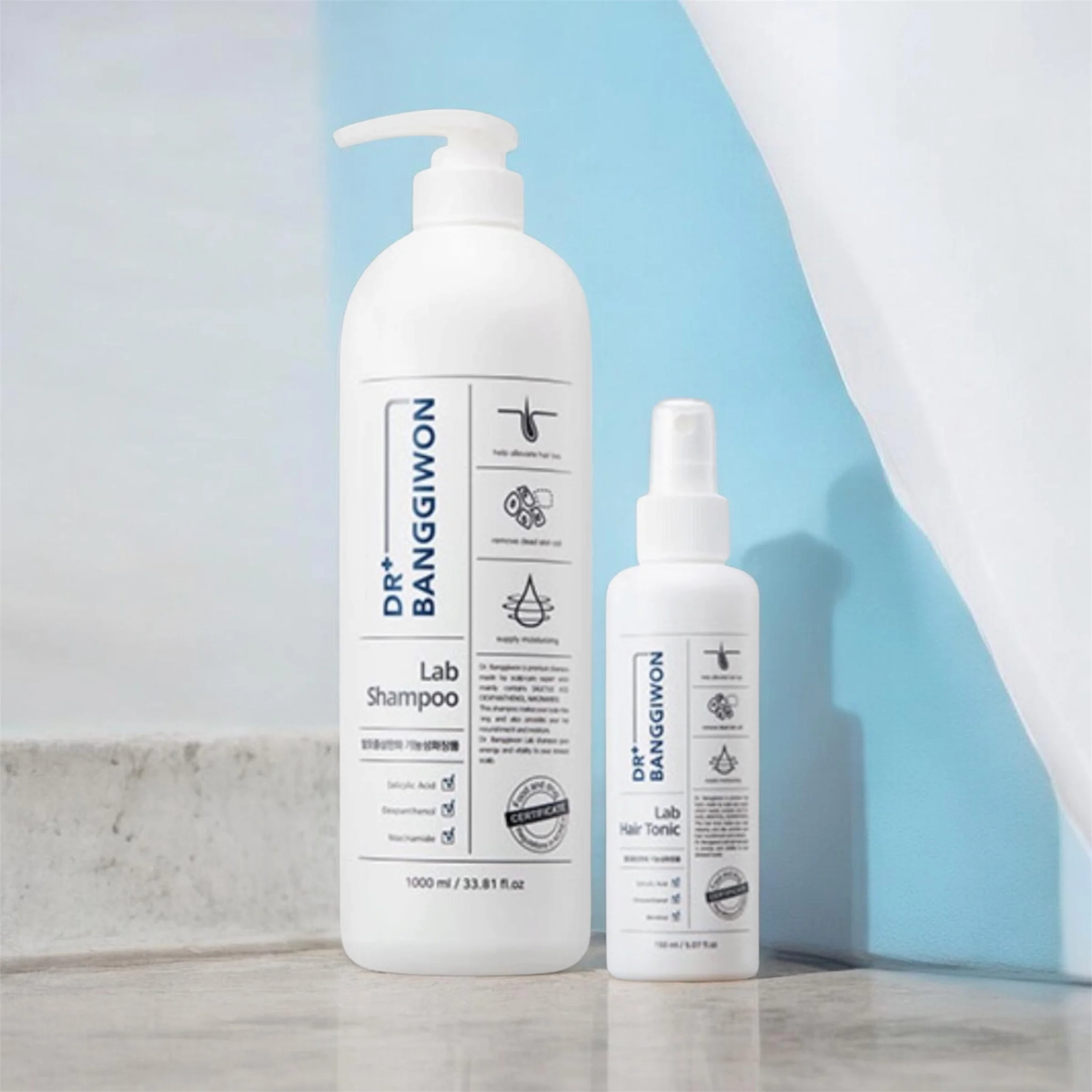Dr. Banggiwon - [Anti-Hair Loss Set] 1x Lab Shampoo (1000ml) + 1x Lab Hair Tonic (150ml)