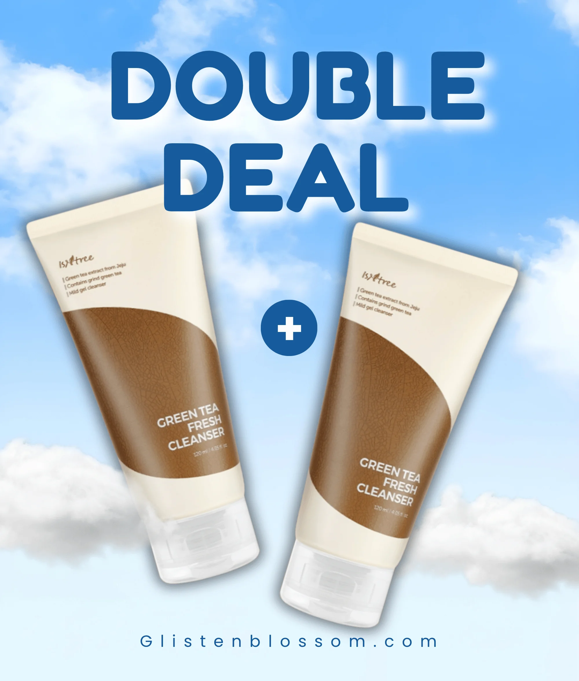 [x2 Double Deal] Isntree Green Tea Fresh Cleanser 120Ml