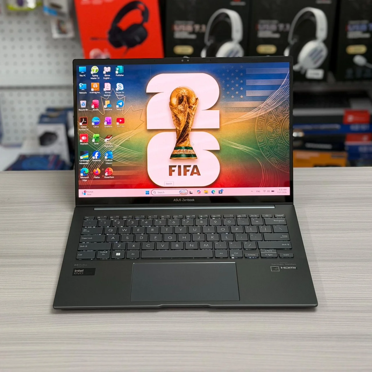 Asus ZenBook 14 UX3405MA. Intel Core Ultra 5 125H|8GB DDR5|512GB SSD|14" FHD OLED Touch Screen