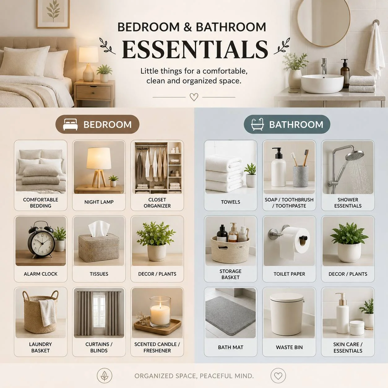 Bedroom & Bathroom Equipments