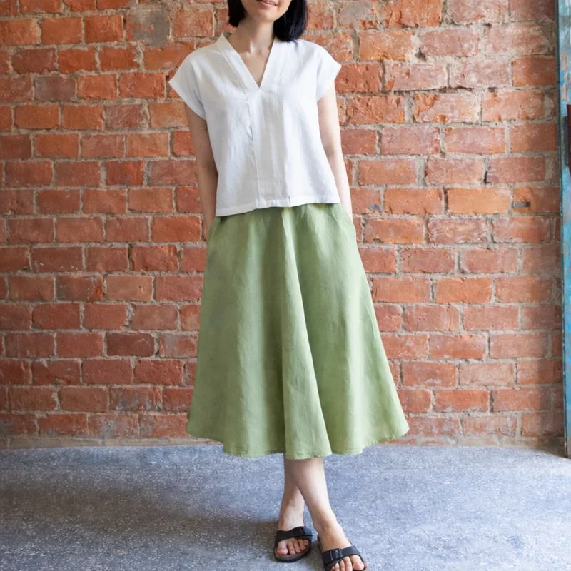A-line Midi Skirt