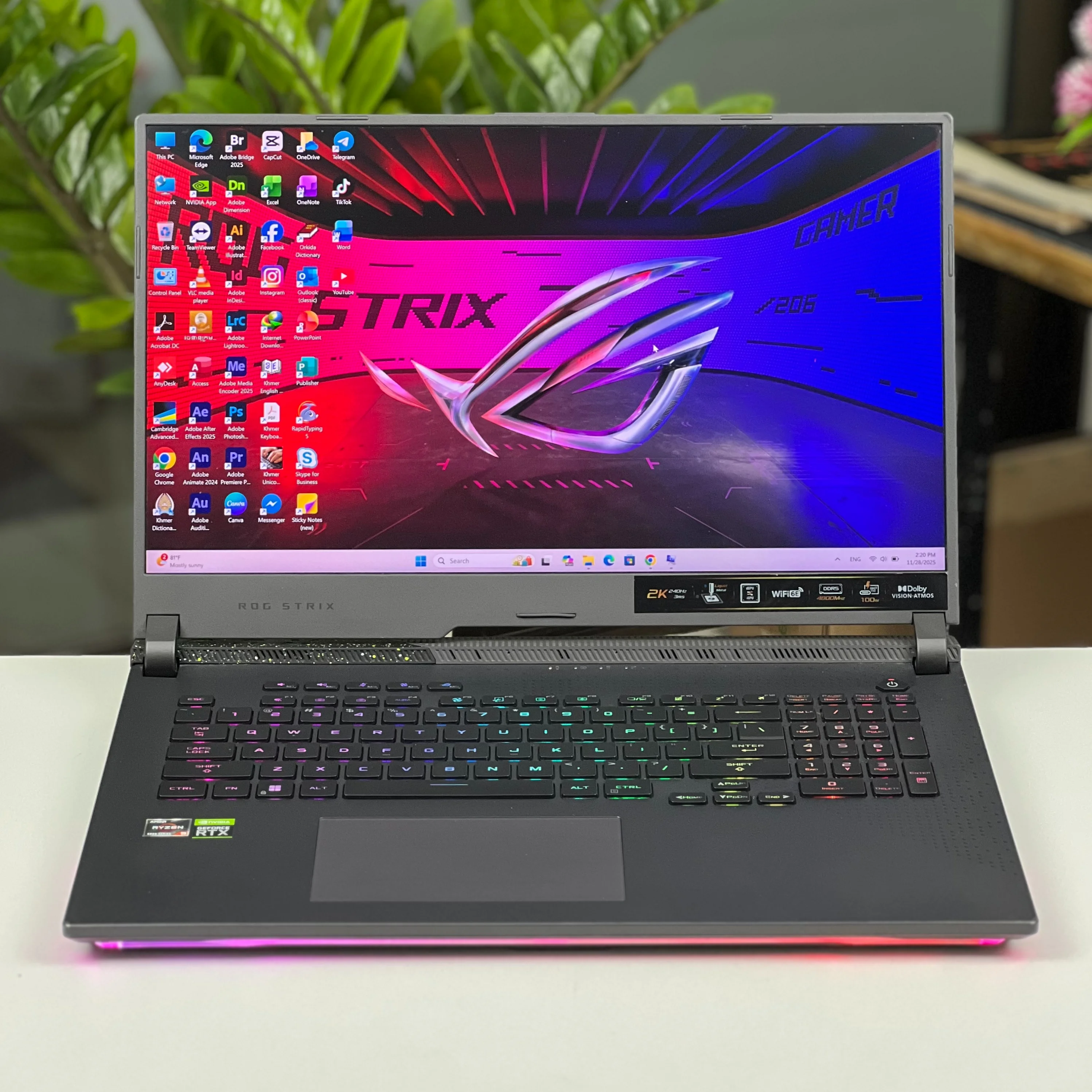 ASUS ROG Strix G713RW AMD R9 6900HX|16GB|1TB SSD|17.3" 2K 240Hz|RTX3070Ti-8GB