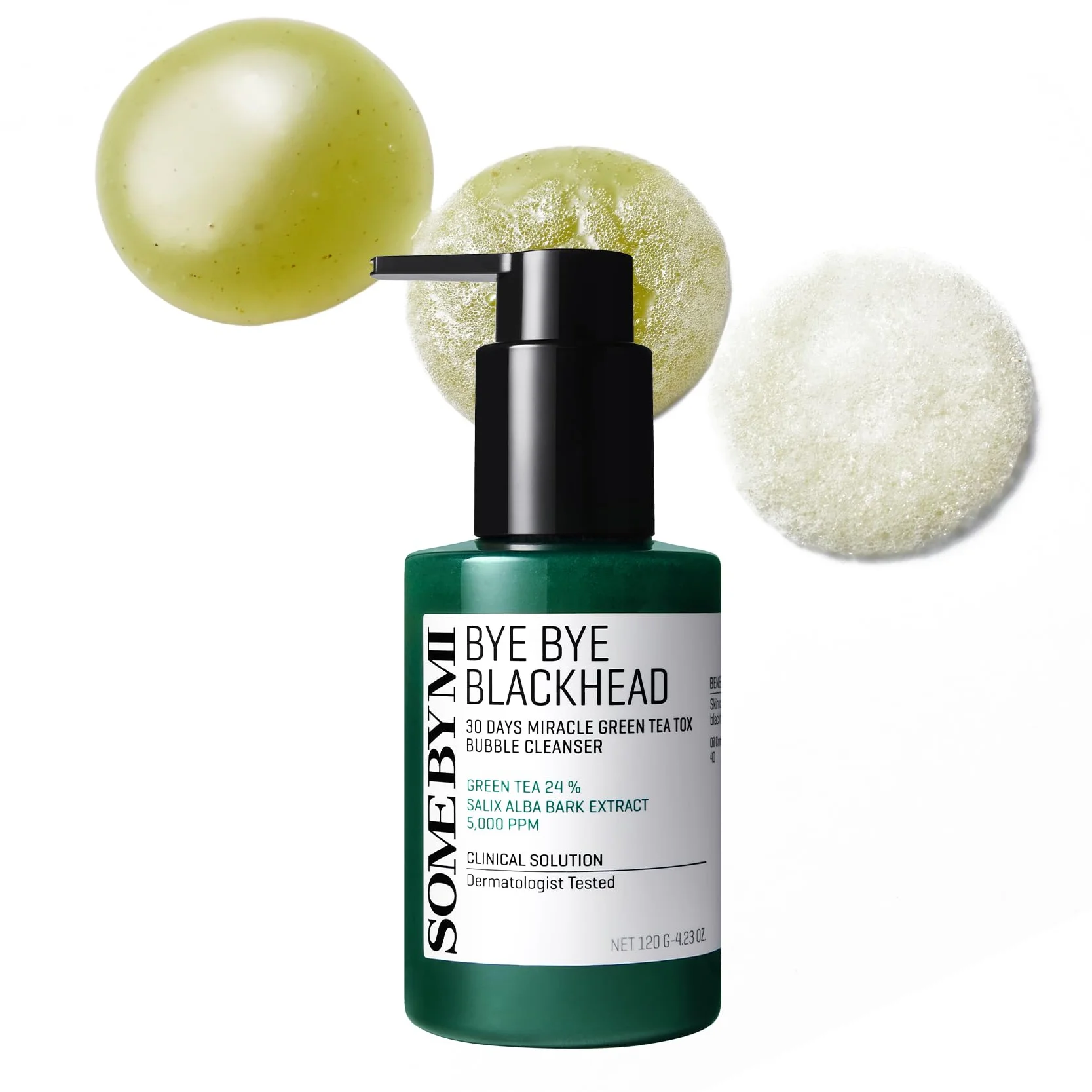 SOME BY MI - Bye Bye Blackhead Green Tea Tox Bubble Cleanser (120g)