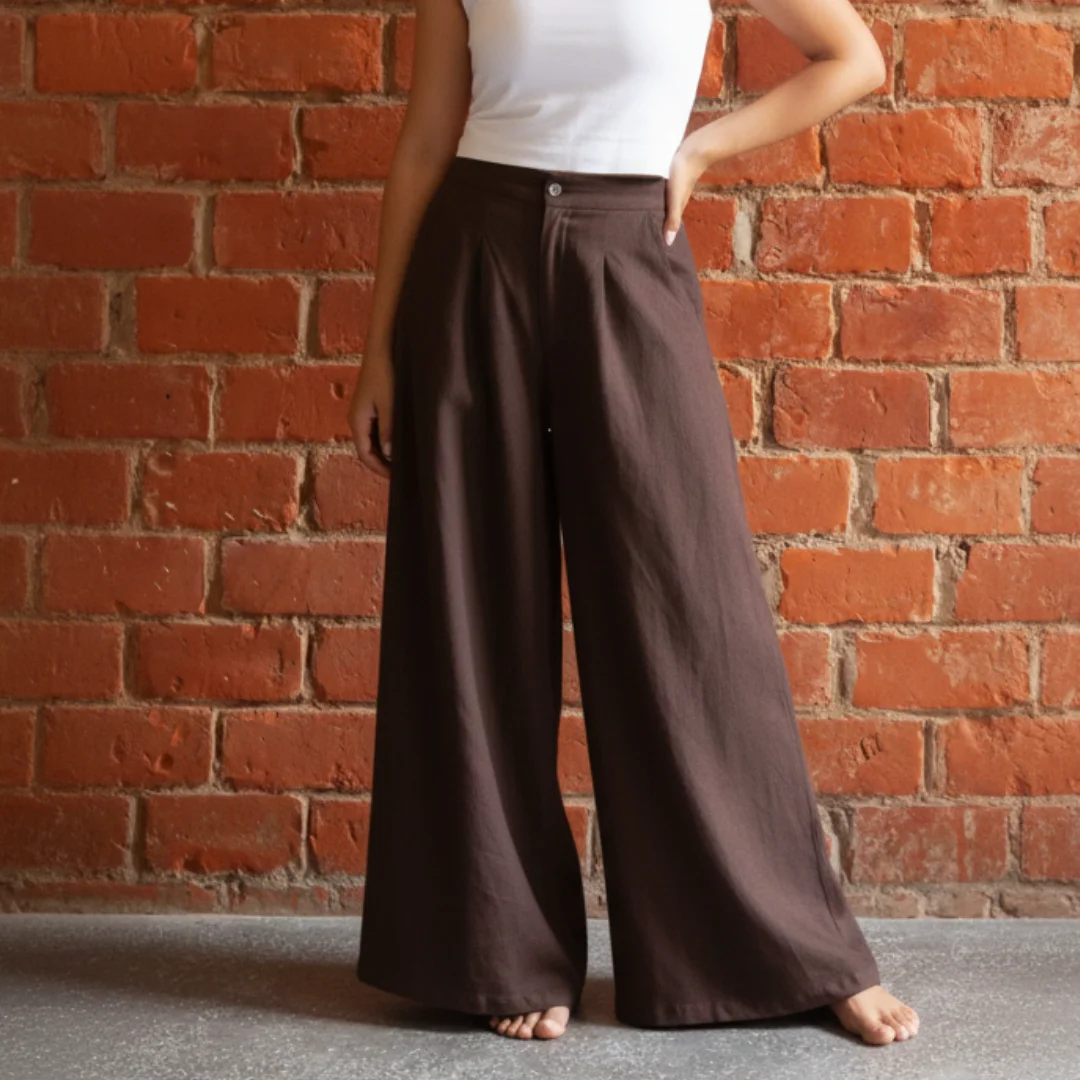 Kampot High-Waisted Wide-Leg Pants